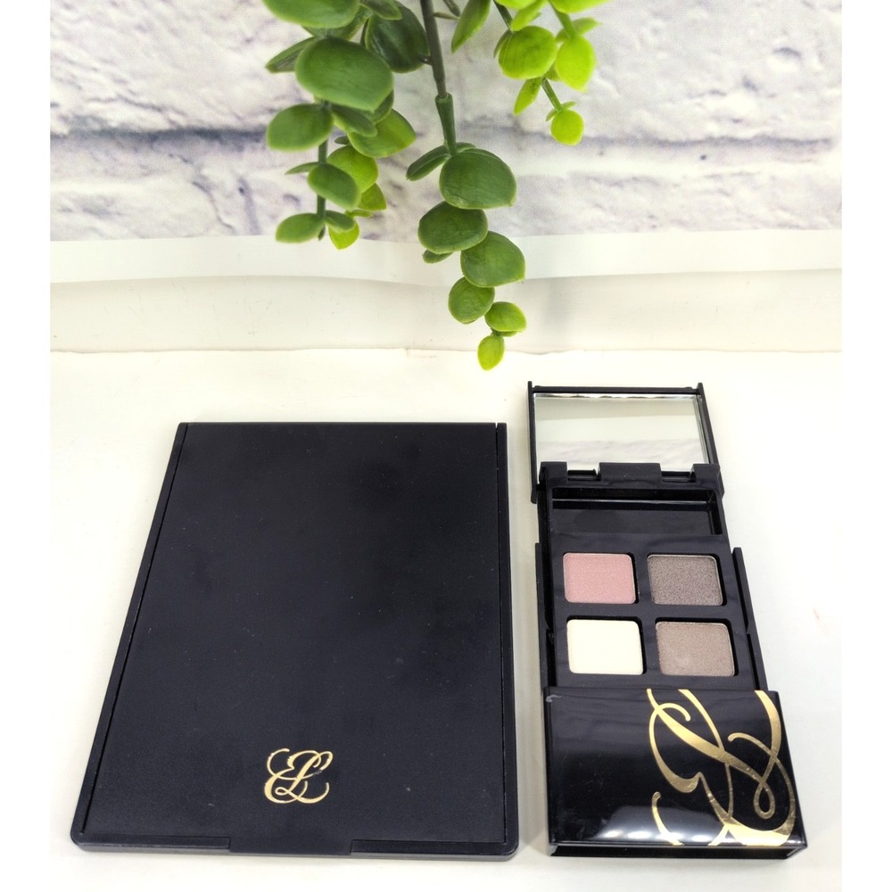 NEW LOT 2😍Estee Lauder SignatureEyeshadow Quad Sugar Cube MoonMocha Grey Mirror